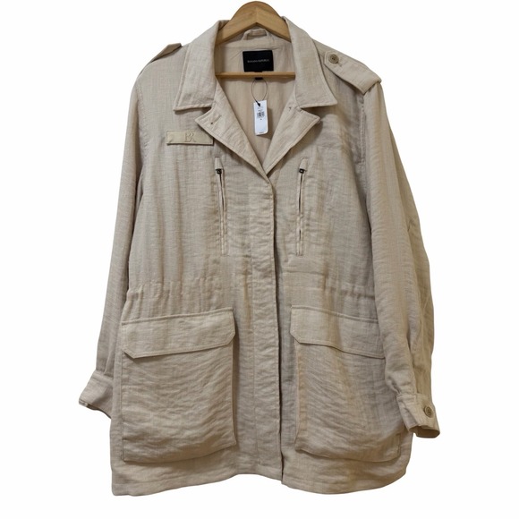 Banana Republic Jackets & Blazers - Banana Republic Womens French Utility Field Textured Jacket Size XL Oyster Gray